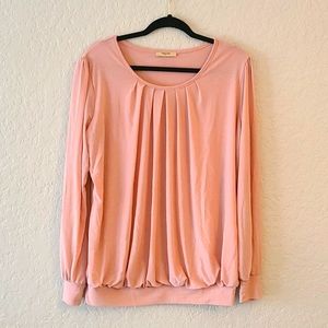 Pink Long Sleeved Blouse